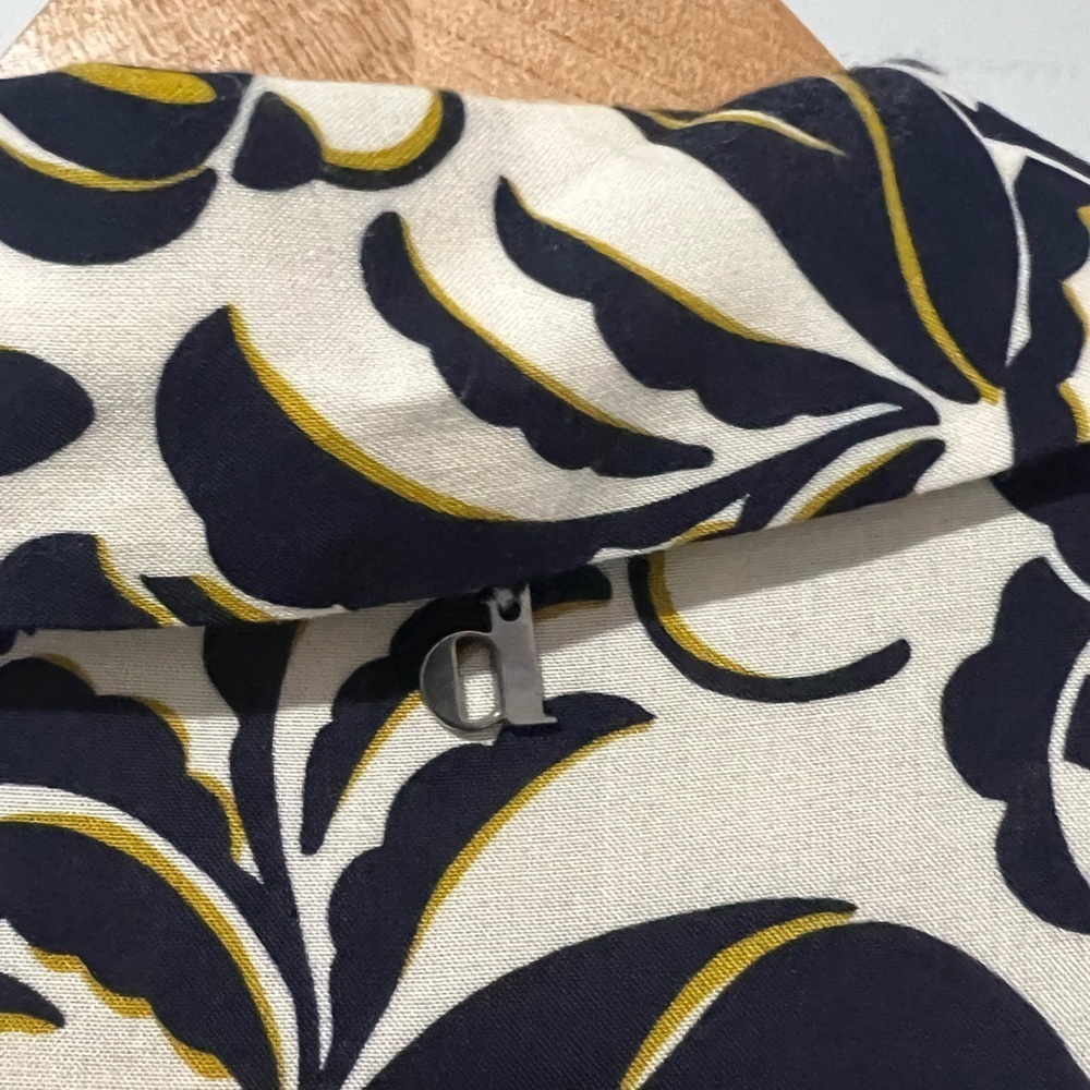 Dixie Shirt Dress Blue Paisley Size Small Women's Maxi Long Modest Button Front - Picture 4 of 8
